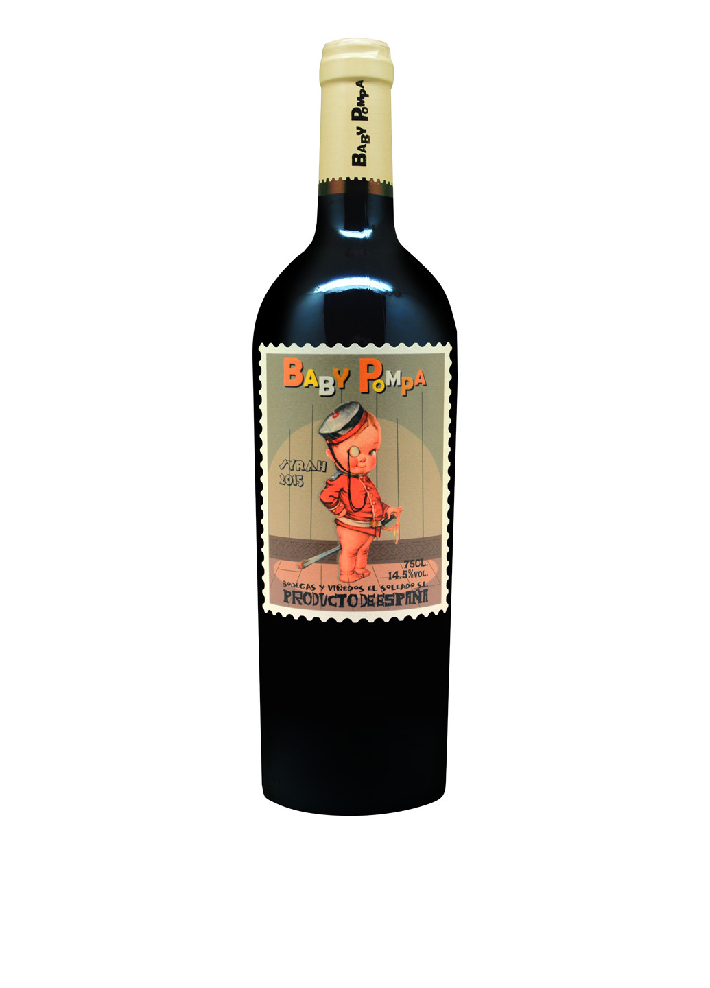 Вино HAPPY FAMILY "BABY POMPA" Syrah, сухое красное 0.75 El Soleado S.L. красное