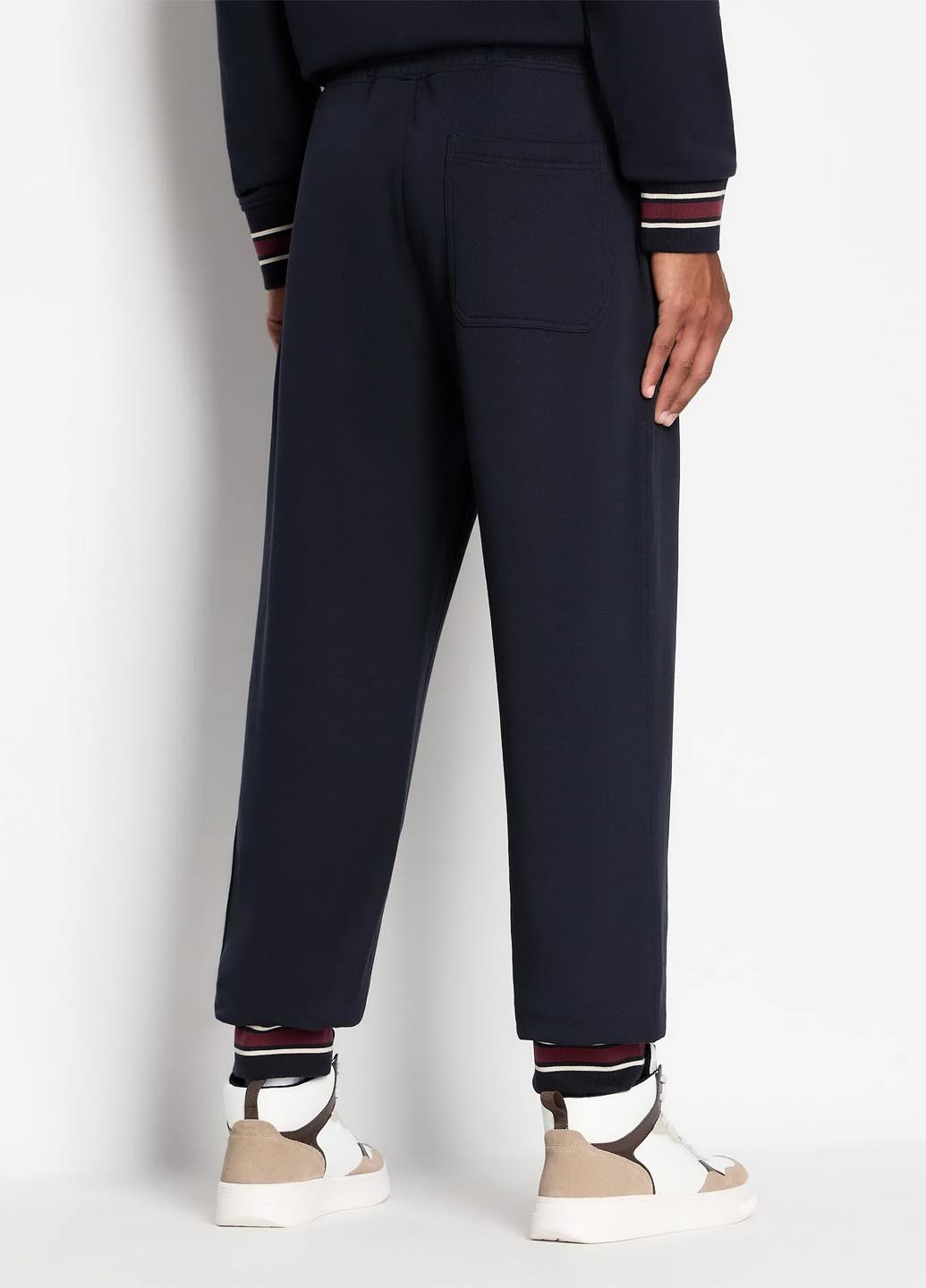 Темно-синие спортивные демисезонные джоггеры брюки Armani Exchange