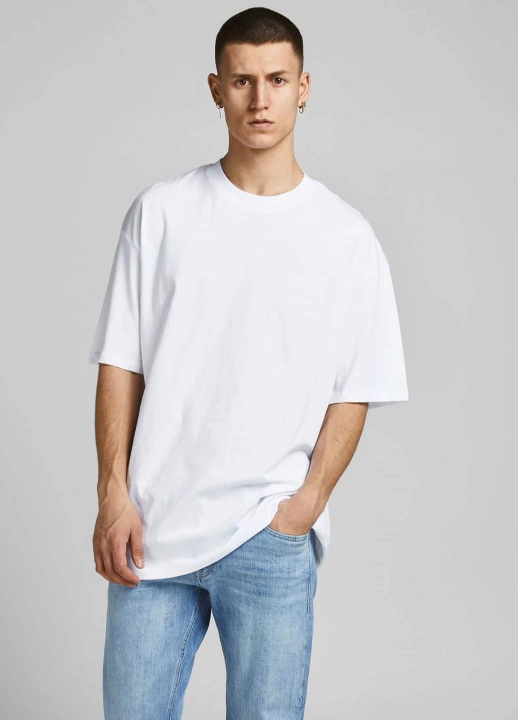 Біла футболка JACK&JONES