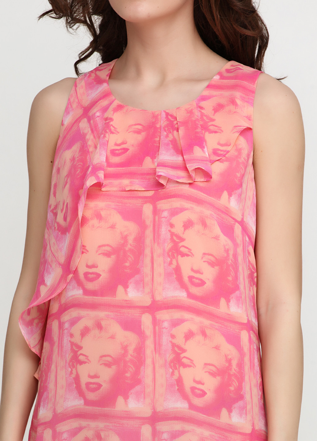Розовое кэжуал платье Andy Warhol