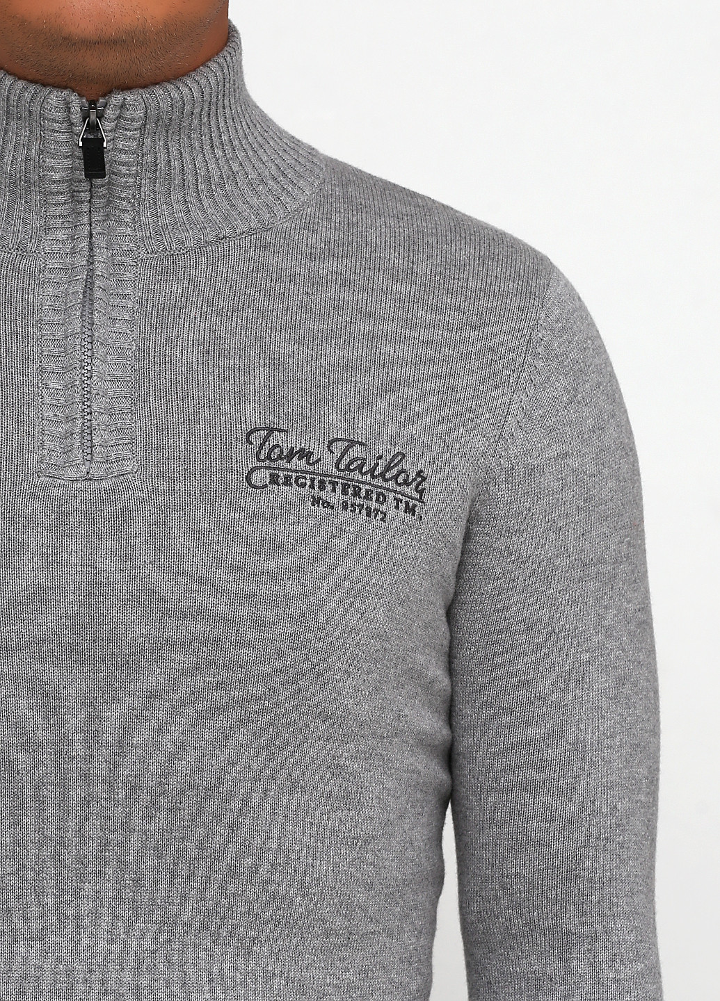Сірий демісезонний светр Tom Tailor