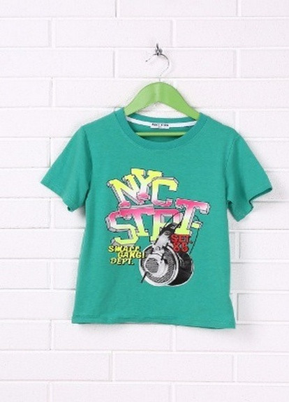 Зелена літня футболка Just Kids