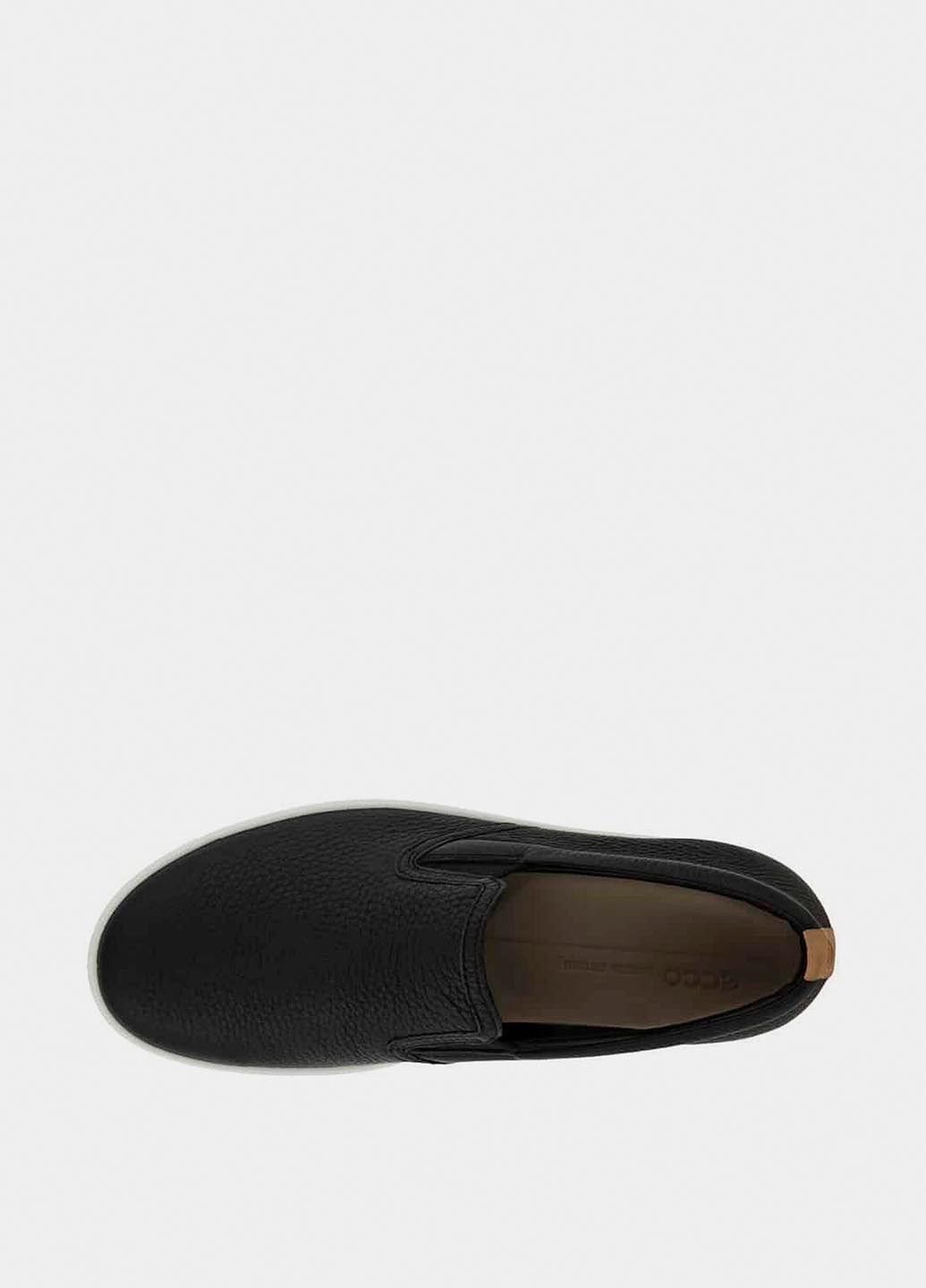 Черные слипоны Ecco однотонные
