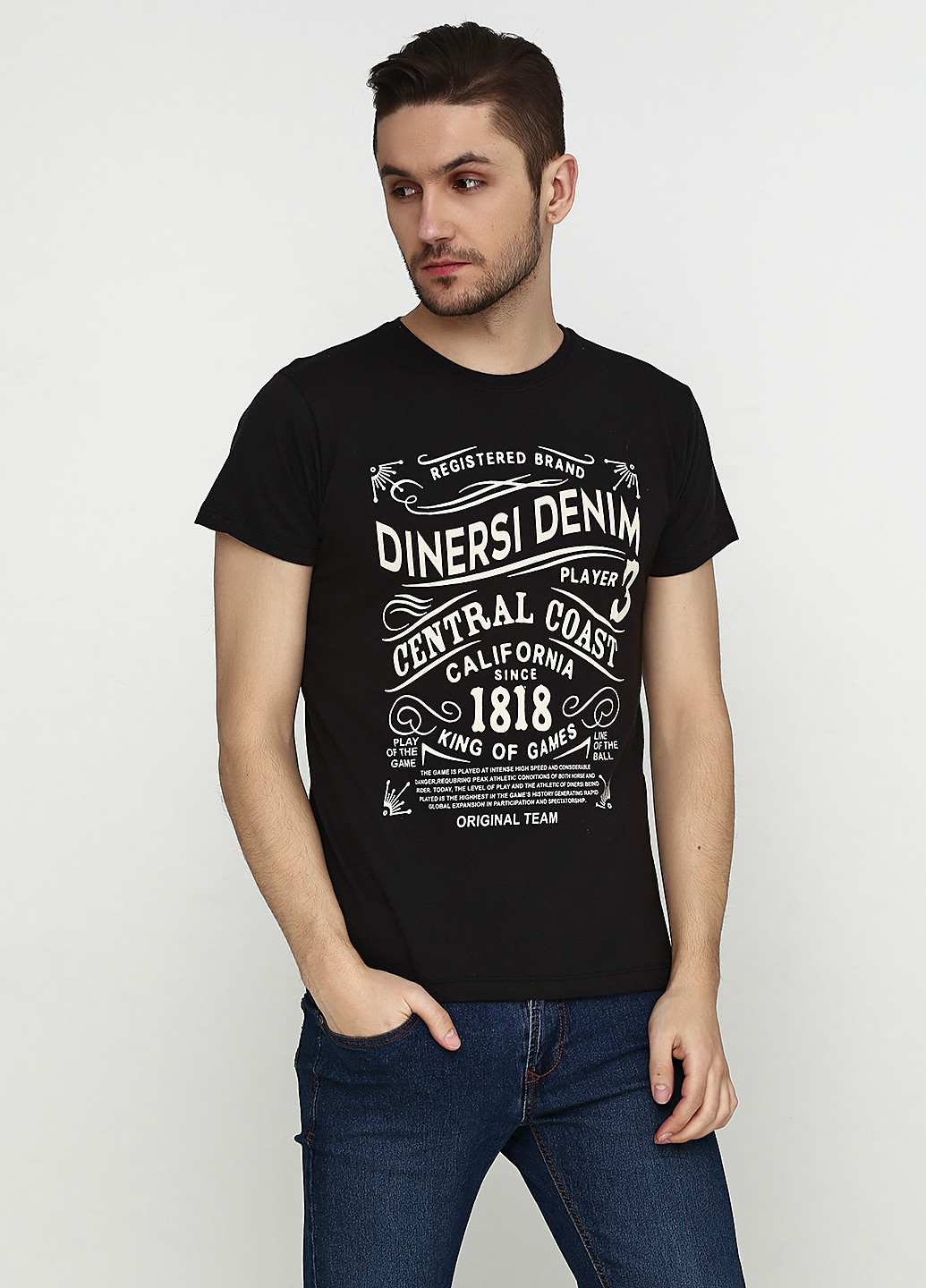 Чорна футболка Dinersi