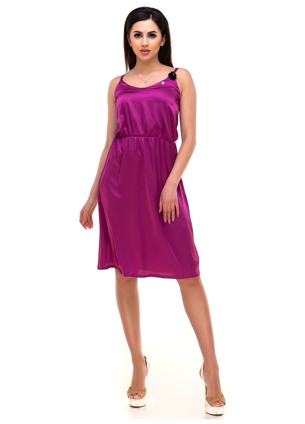 Фіолетова кежуал сукня Olsa однотонна