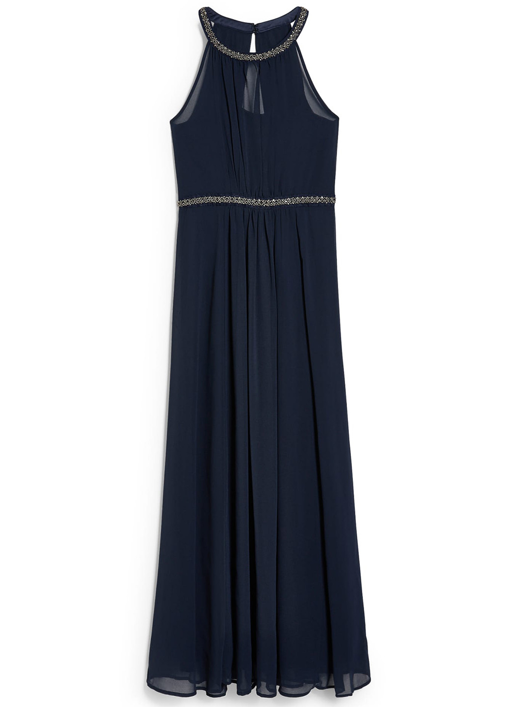 Темно-синее кэжуал платье в греческом стиле C&A однотонное