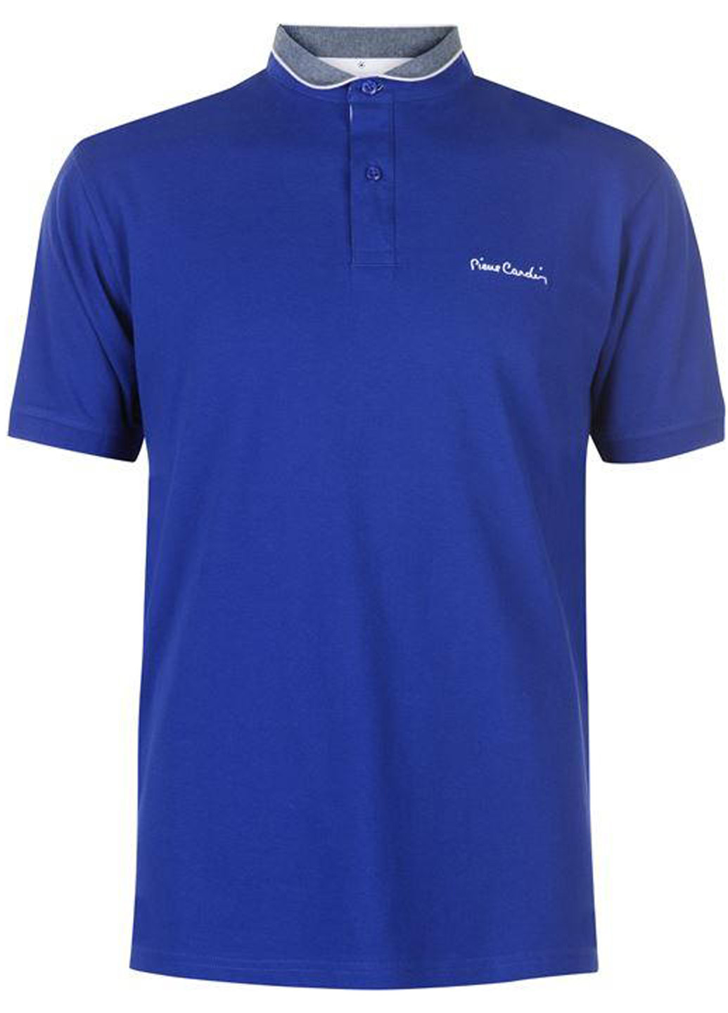 Синяя футболка-поло для мужчин Pierre Cardin с надписью