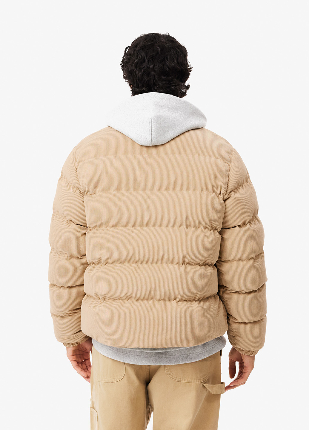 Бежева зимня куртка Lacoste