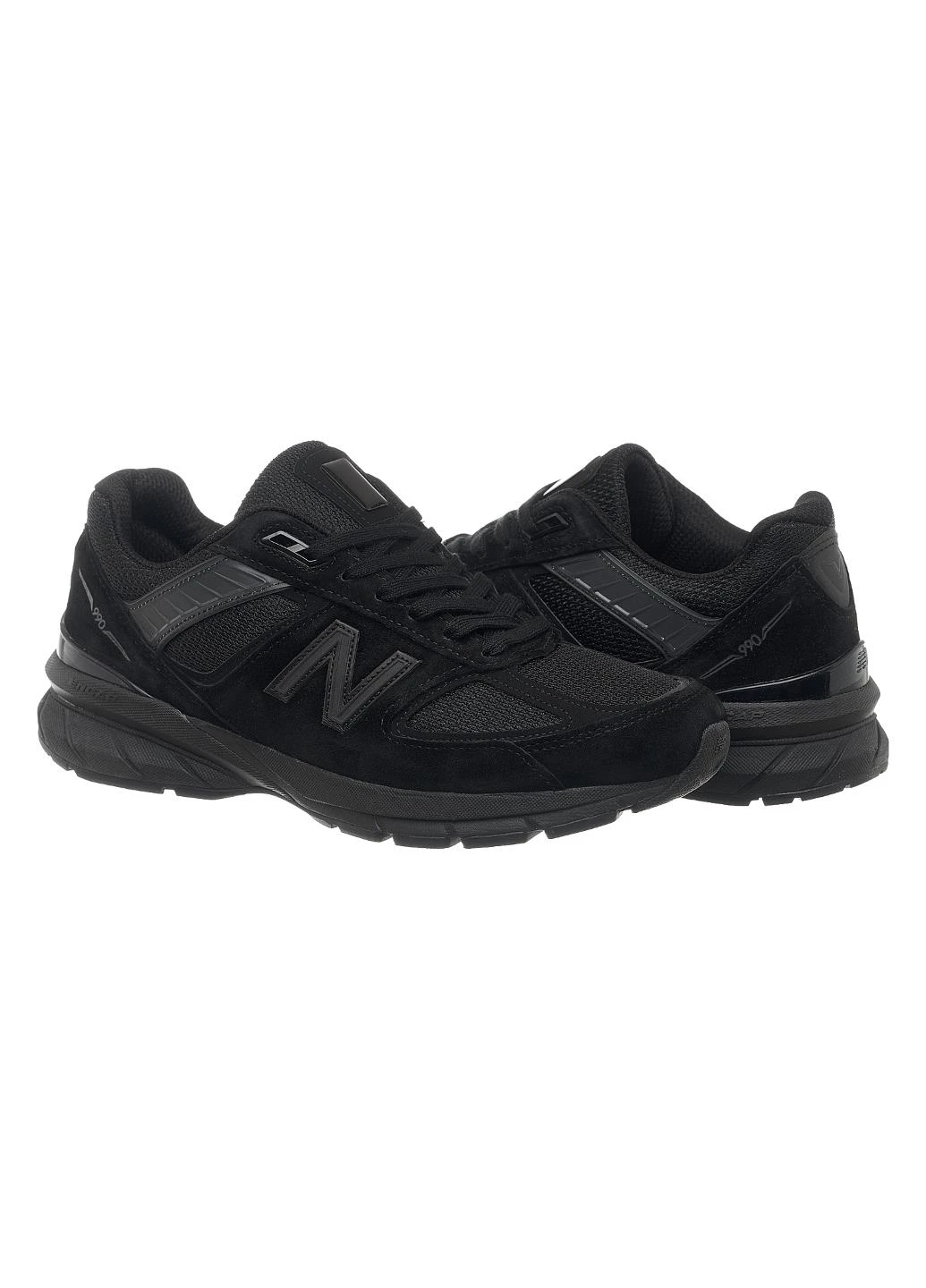 Чорні кросівки m990bb5 демісезон New Balance 990 V5 FULL BLACK