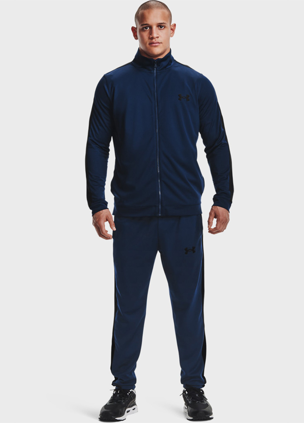 Темно-синий демисезонный костюм (олимпийка, брюки) брючный Under Armour
