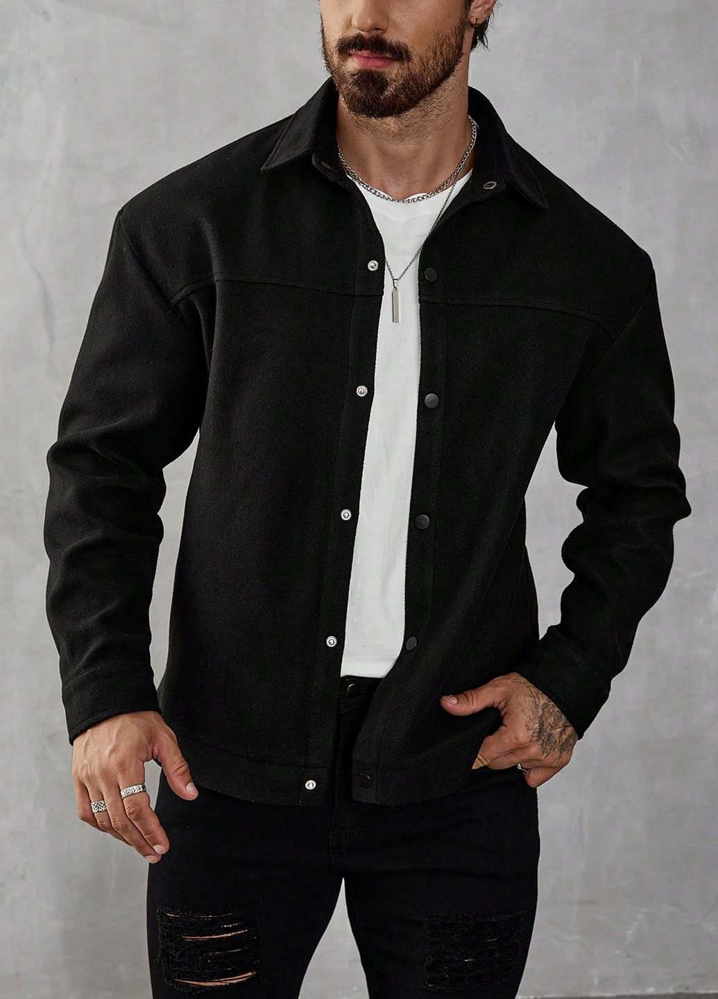 Куртка-сорочка SHEIN (341286509)