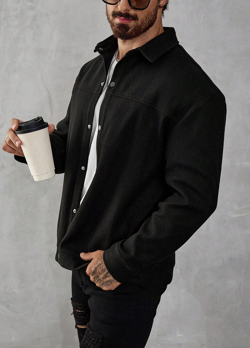 Куртка-сорочка SHEIN (341286509)