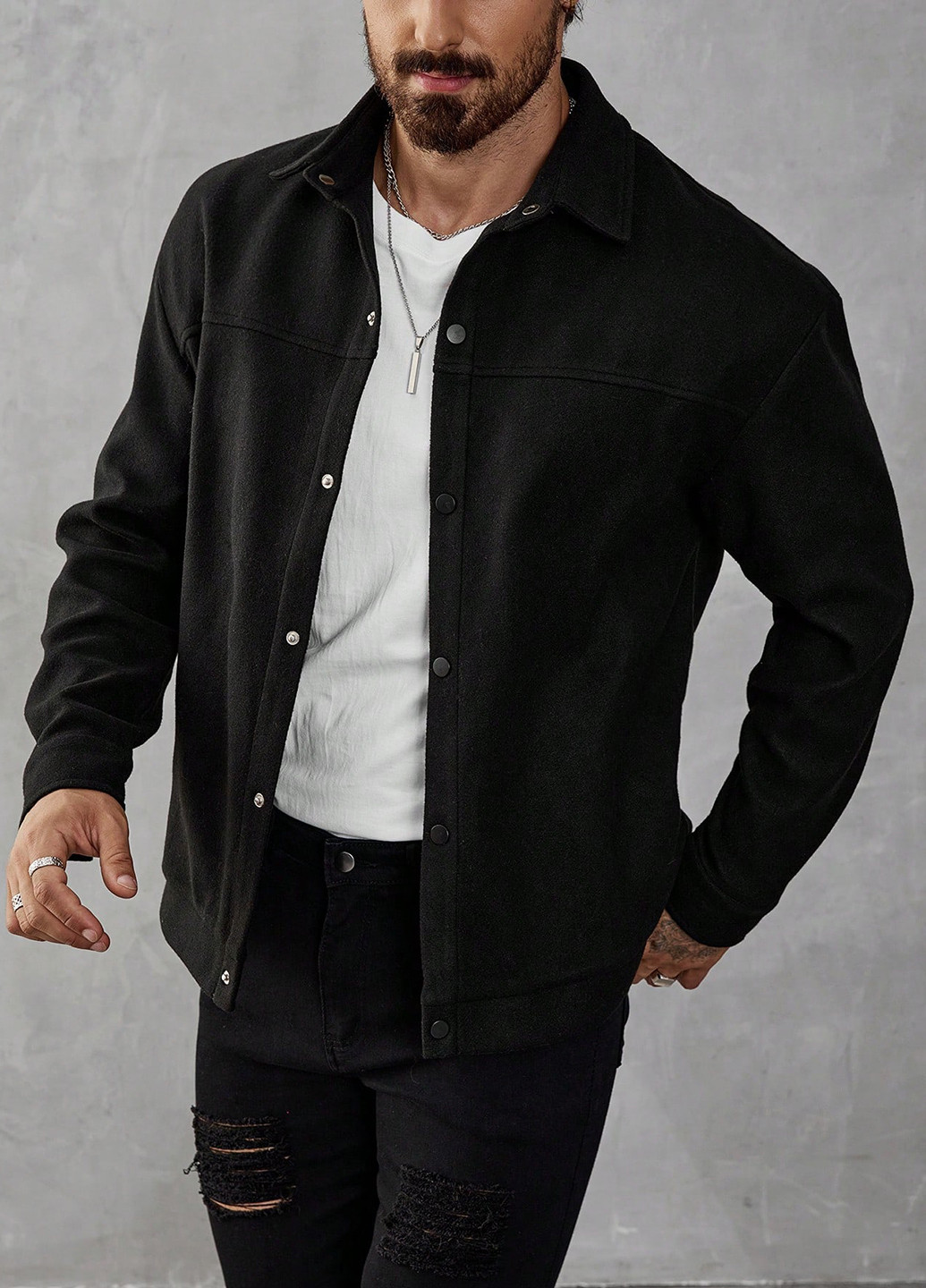 Куртка-сорочка SHEIN (341286509)