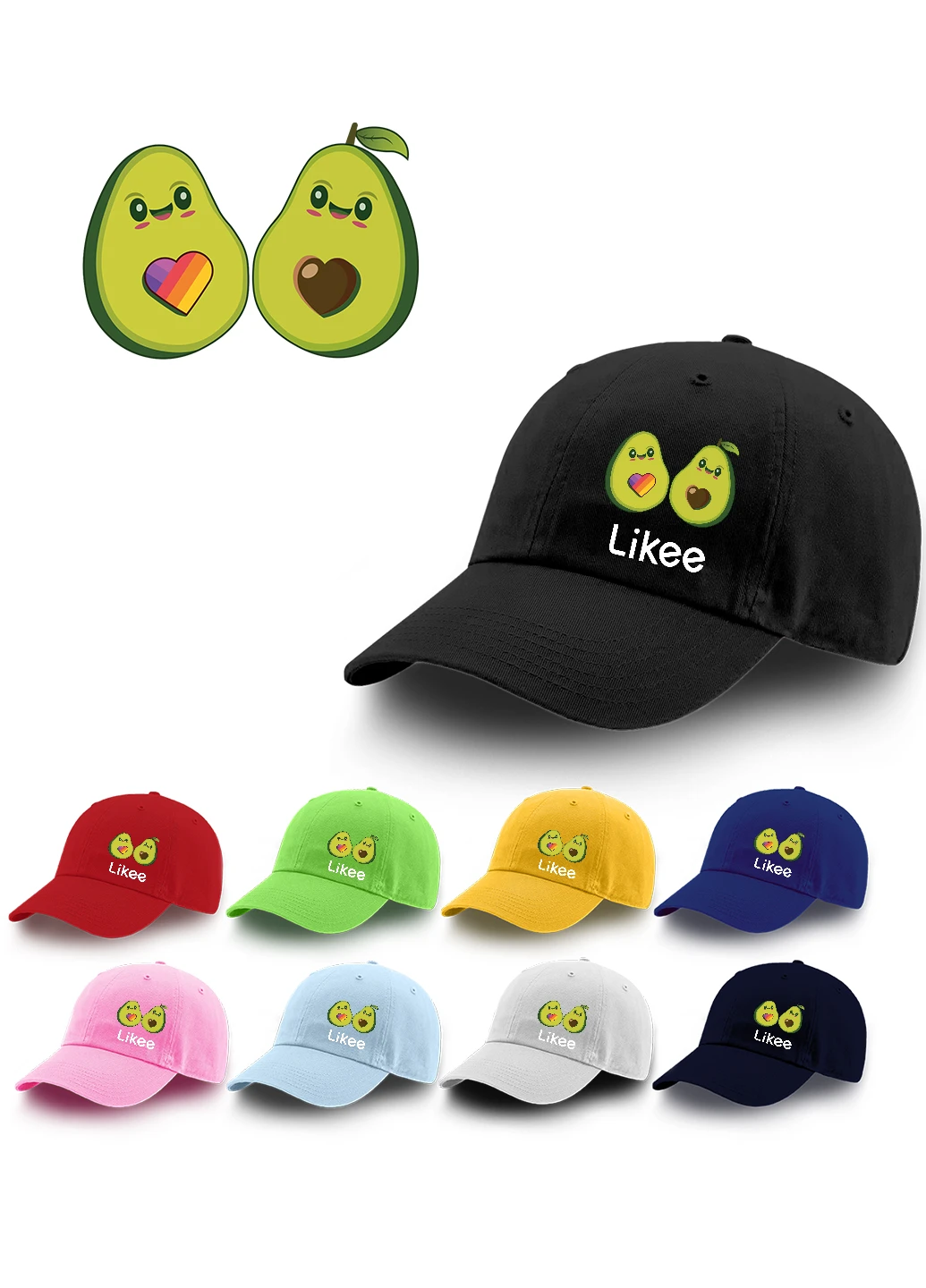 Кепка Лайк (Likee Avocado) (9273-1031) MobiPrint (216836538)