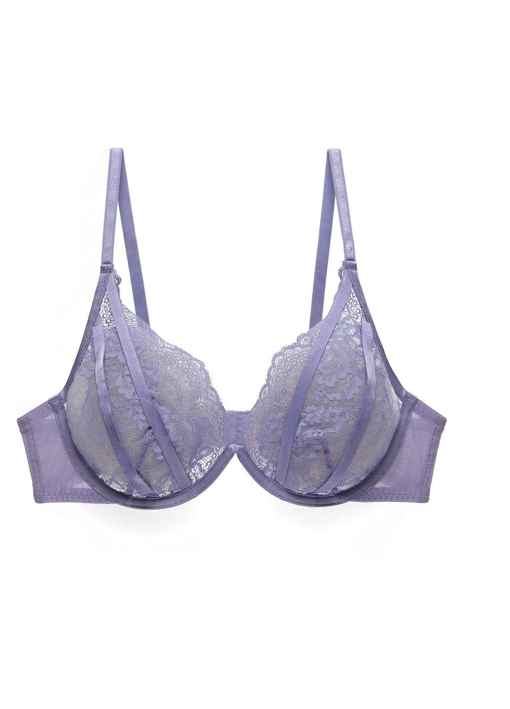 Васильковый балконет бюстгальтер Hunkemoller с косточками полиамид, кружево