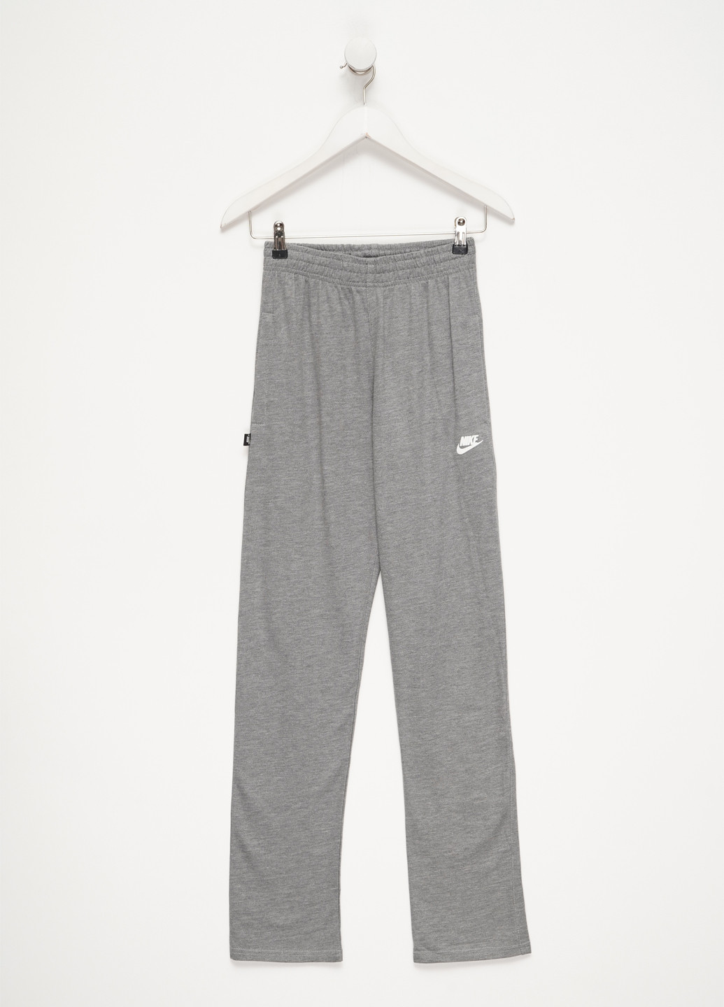 Светло-серые спортивные, кэжуал демисезонные прямые брюки No Brand