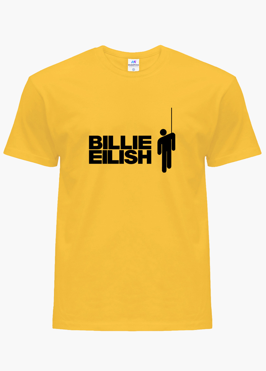 Желтая демисезонная футболка детская билли айлиш (billie eilish)(9224-1211) MobiPrint