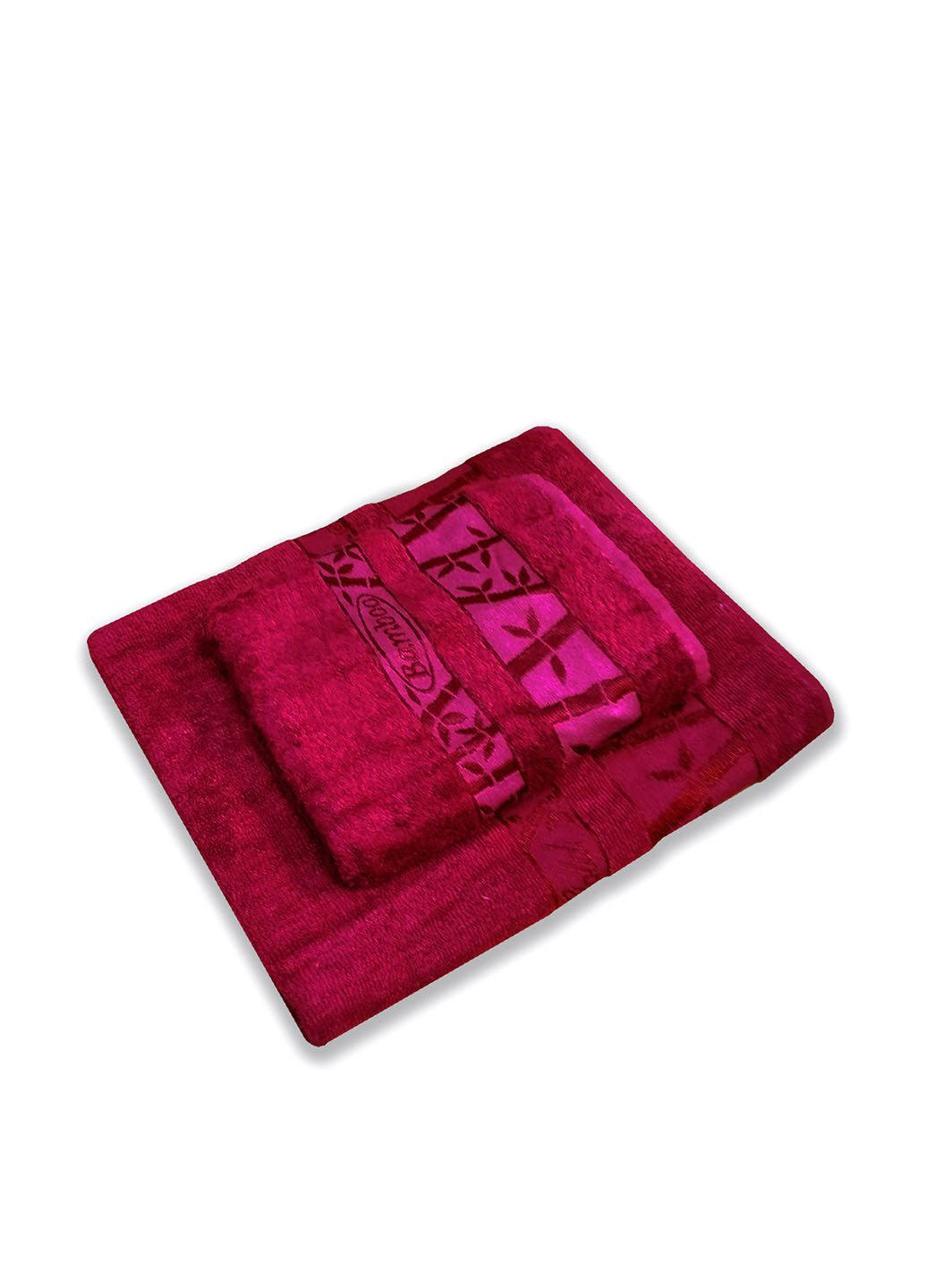 No Brand полотенце, 50х90 см рисунок бордовый производство - Турция