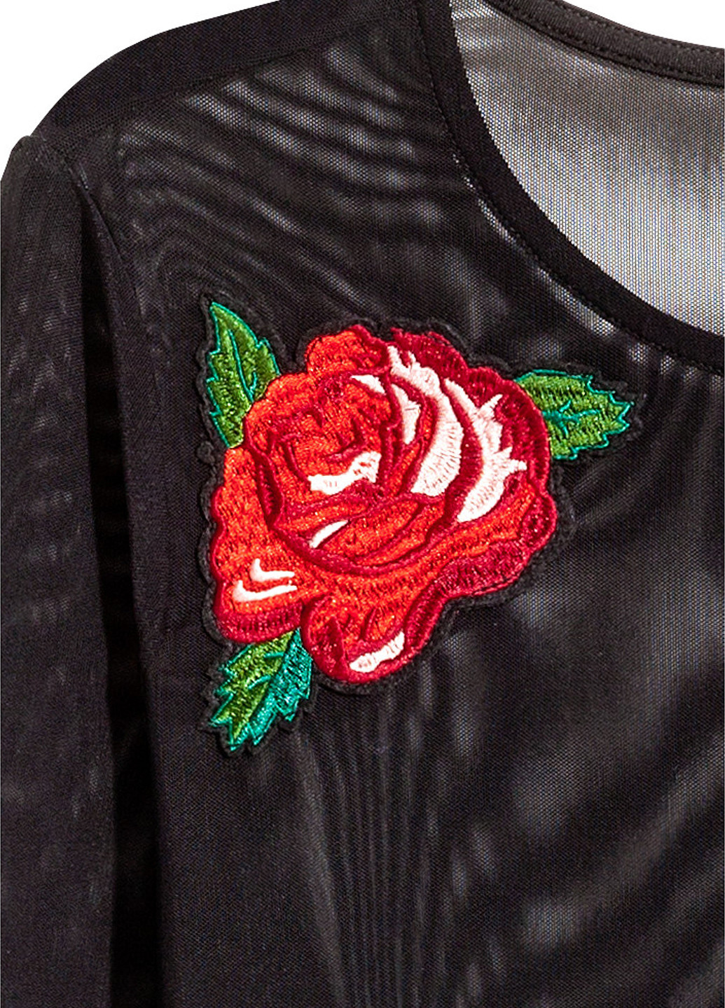 Черное кэжуал платье футляр H&M с цветочным принтом