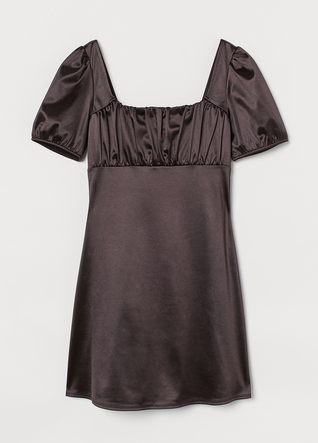 Темно-коричнева кежуал сукня, сукня H&M однотонна