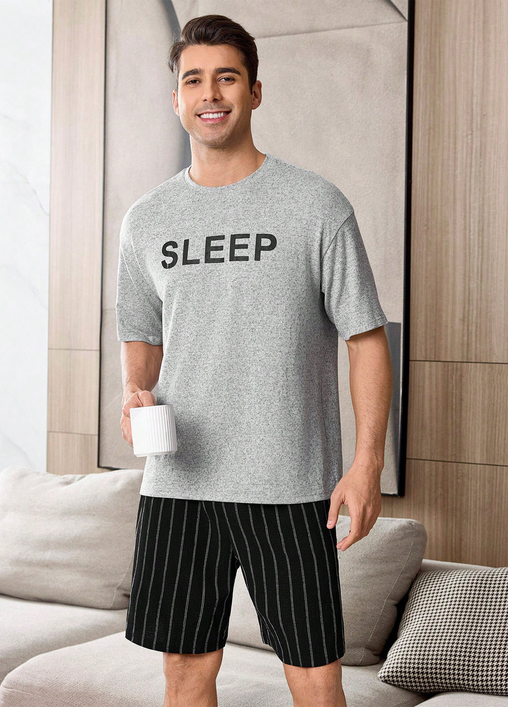 Пижама (футболка, шорты) SHEIN (342382342)