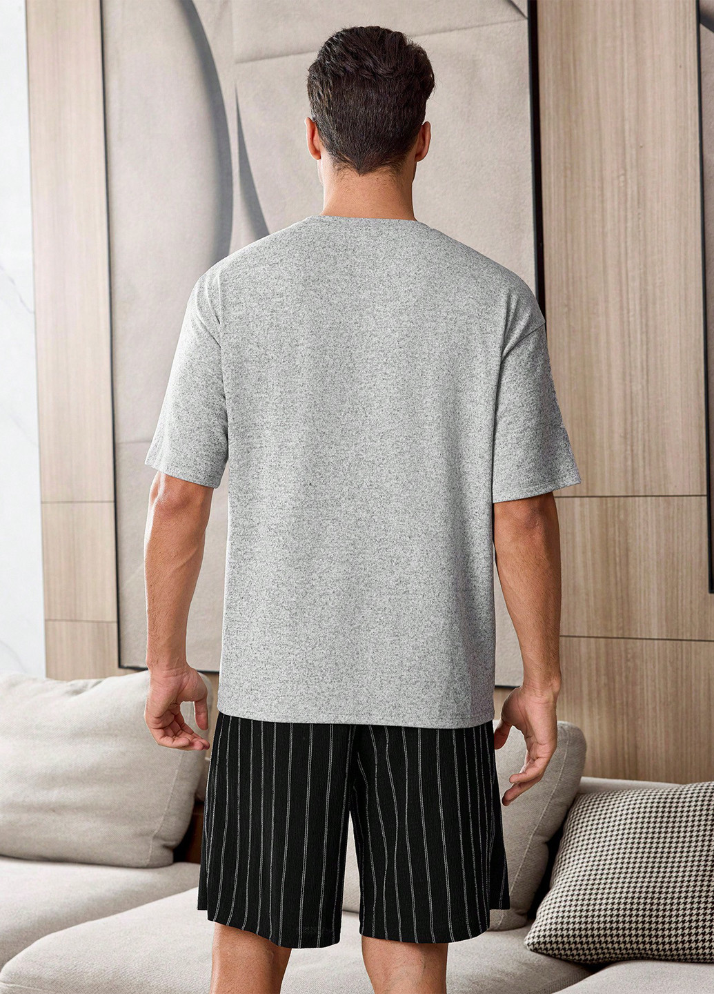 Пижама (футболка, шорты) SHEIN (342382342)