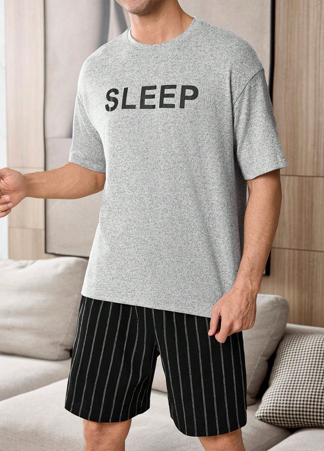 Пижама (футболка, шорты) SHEIN (342382342)