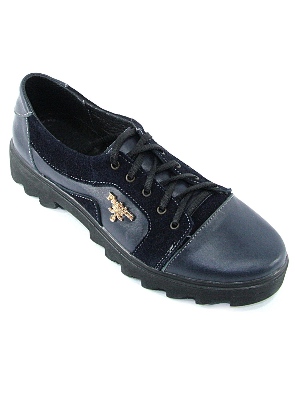 Mila Туфли темно-синий з натуральная замша, натуральная кожа, — демисезон (360976380)