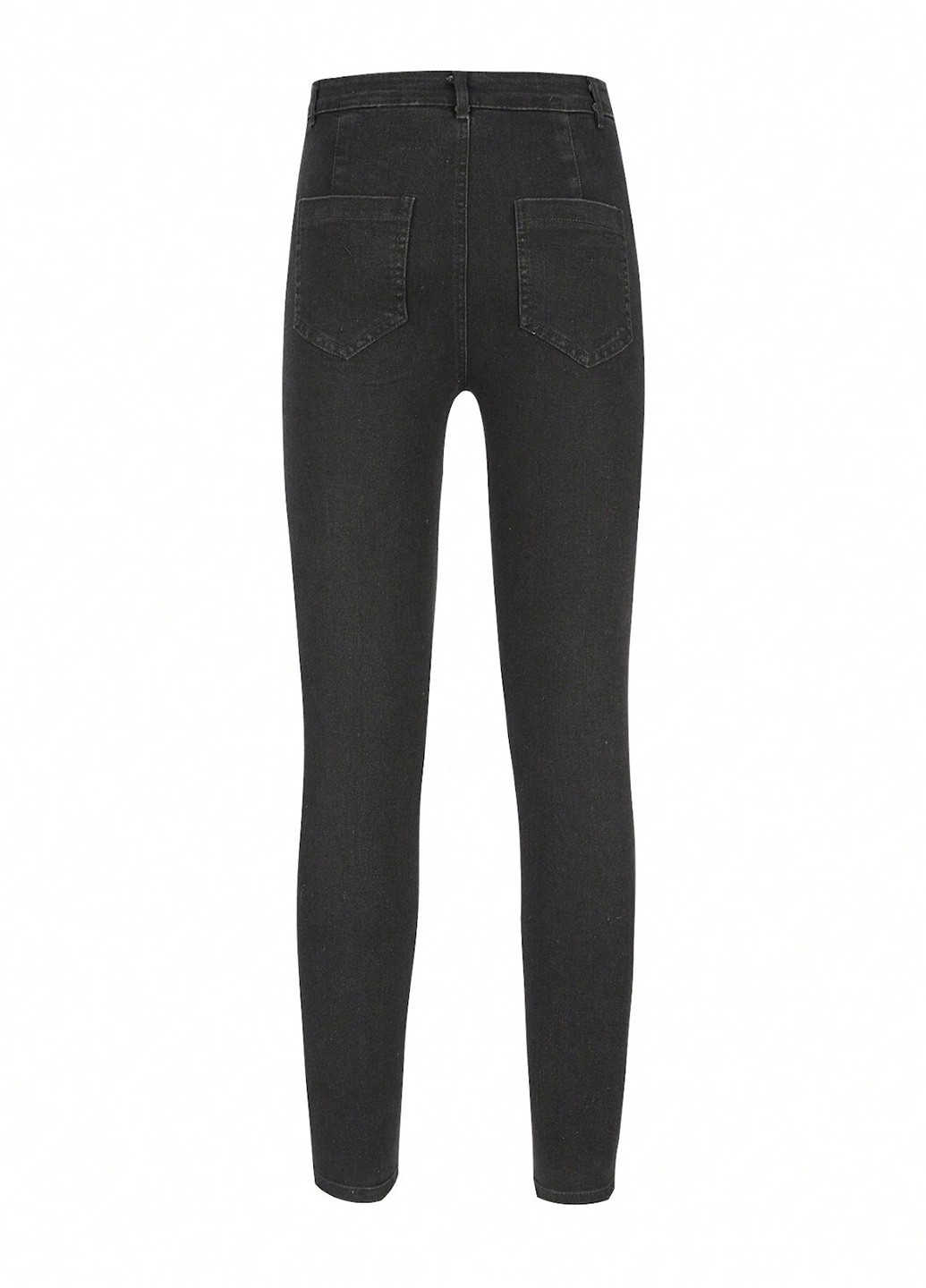 Темно-серые демисезонные скинни джинсы SHEIN