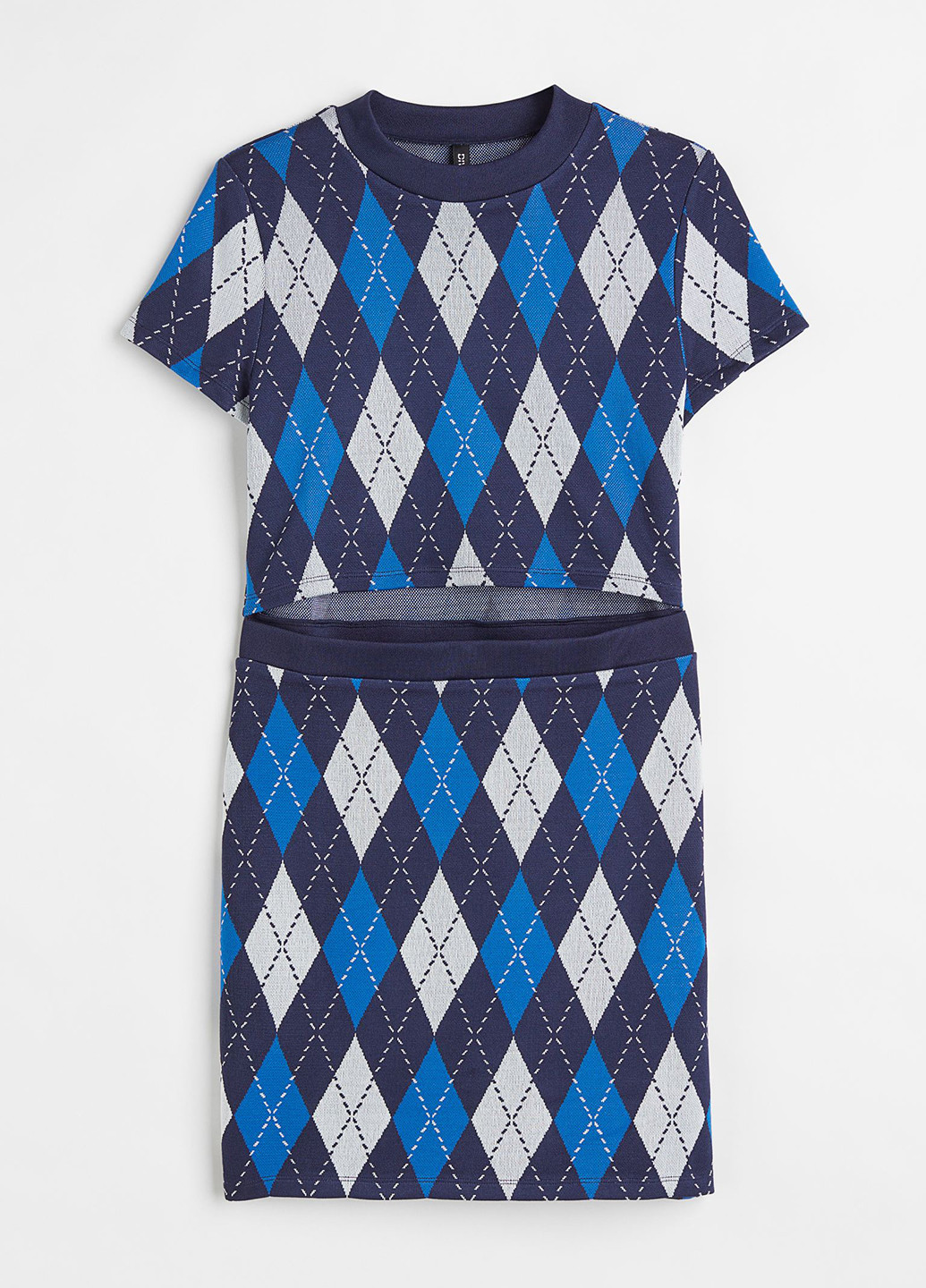 Синя кежуал сукня H&M з геометричним візерунком