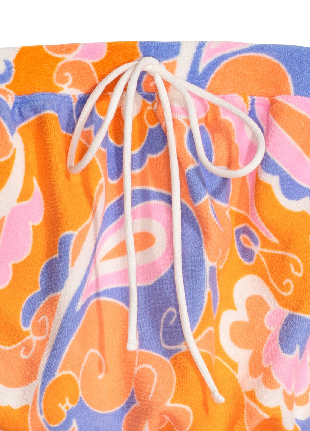 Комбинезон H&M комбинезон-шорты цветочный оранжевый кэжуал хлопок