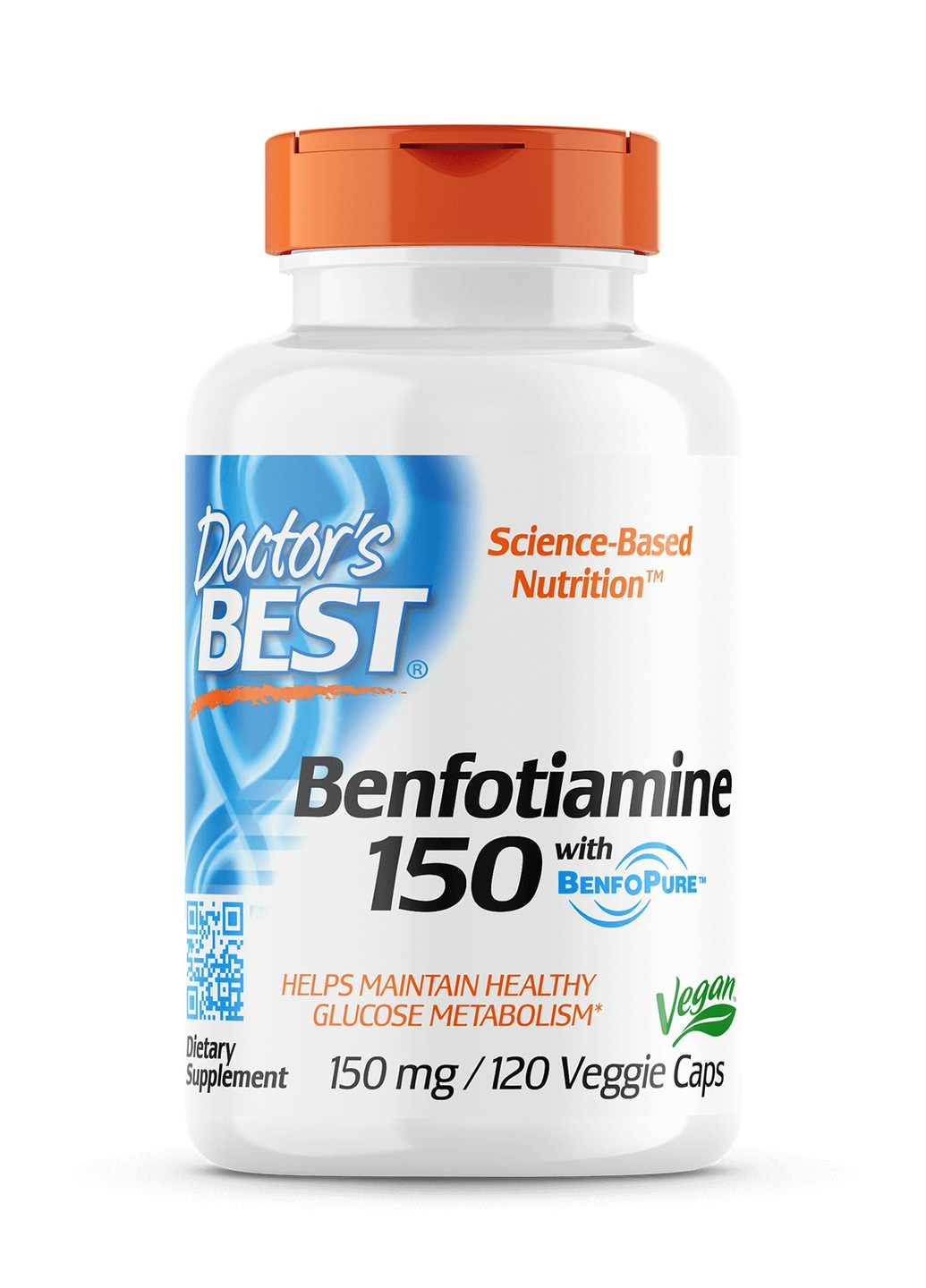 Бенфотиамин, Benfotiamine 150,, 150 мг, 120 капсул Doctor's Best (255407636)