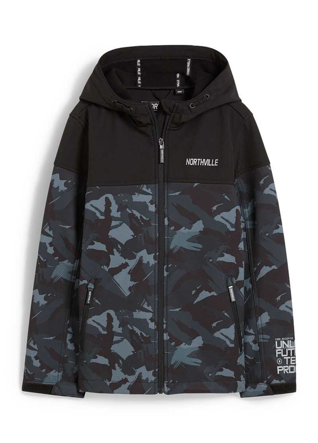 Черная демисезонная куртка C&A