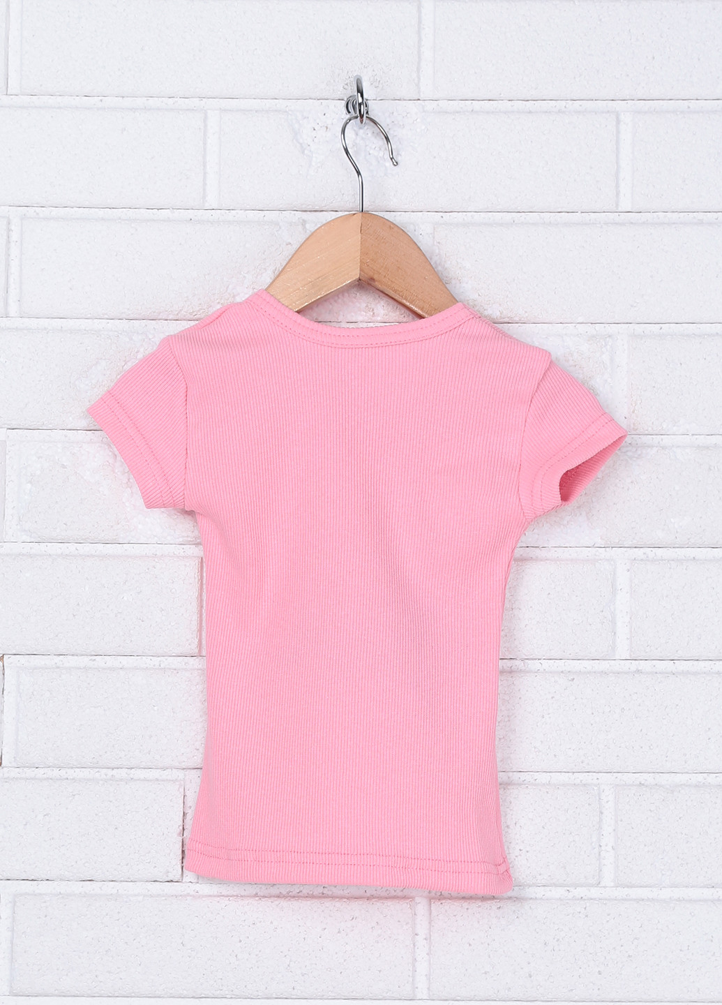 Розовая летняя футболка с длинным рукавом Baby Art