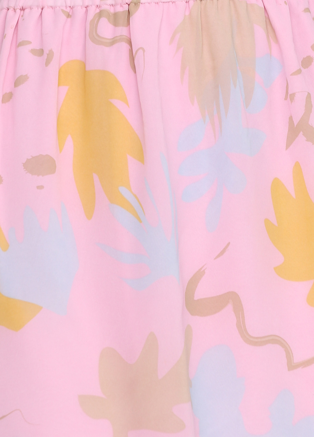 Светло-розовая кэжуал с абстрактным узором юбка Pieszak клешированная