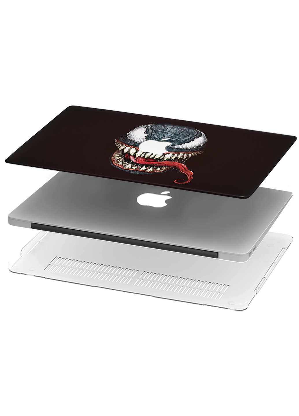 Чохол пластиковий для Apple MacBook Pro 15 A1707/A1990 Веном Марвел (Venom Marvel) (9649-2304) MobiPrint (218987488)