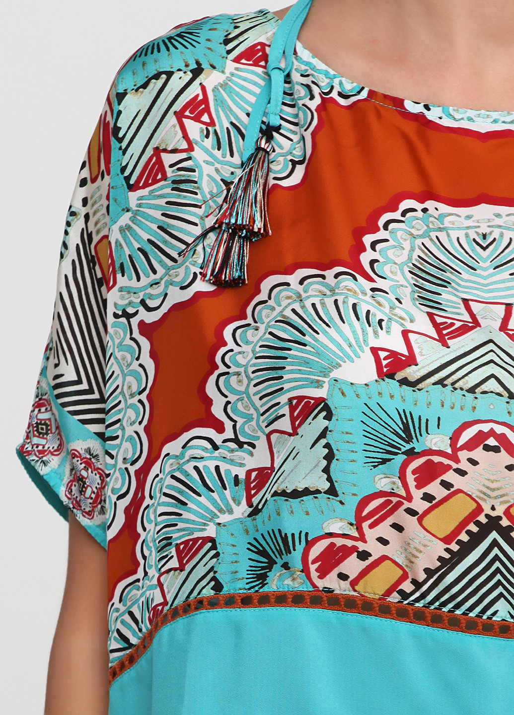 Комбинированная летняя блуза Atos Lombardini