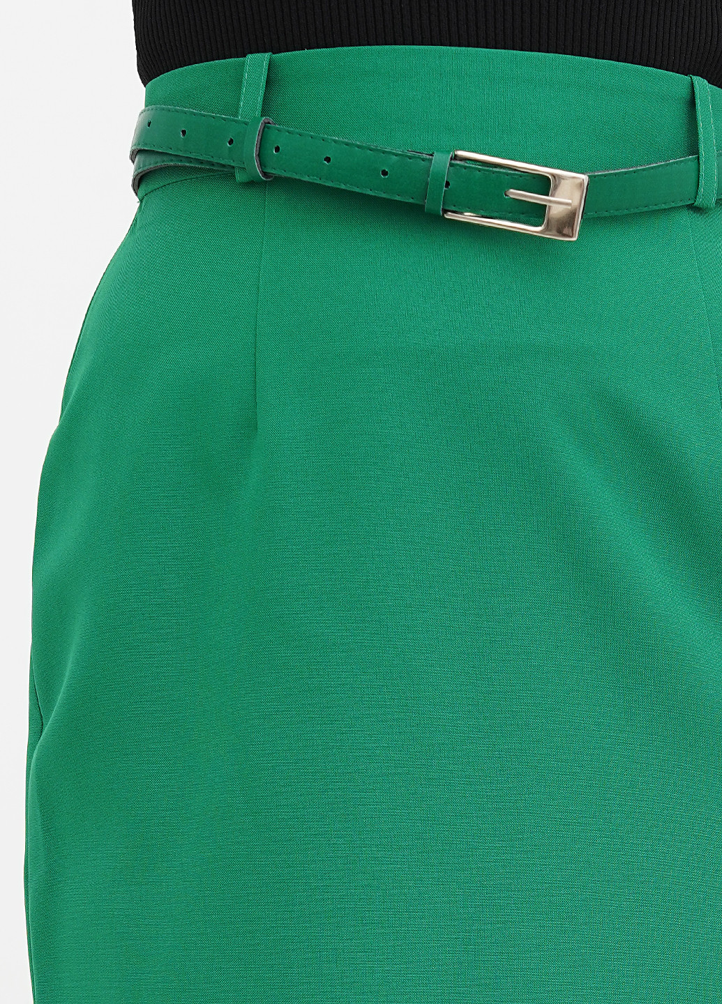 Зеленая кэжуал однотонная юбка Laura Bettini карандаш