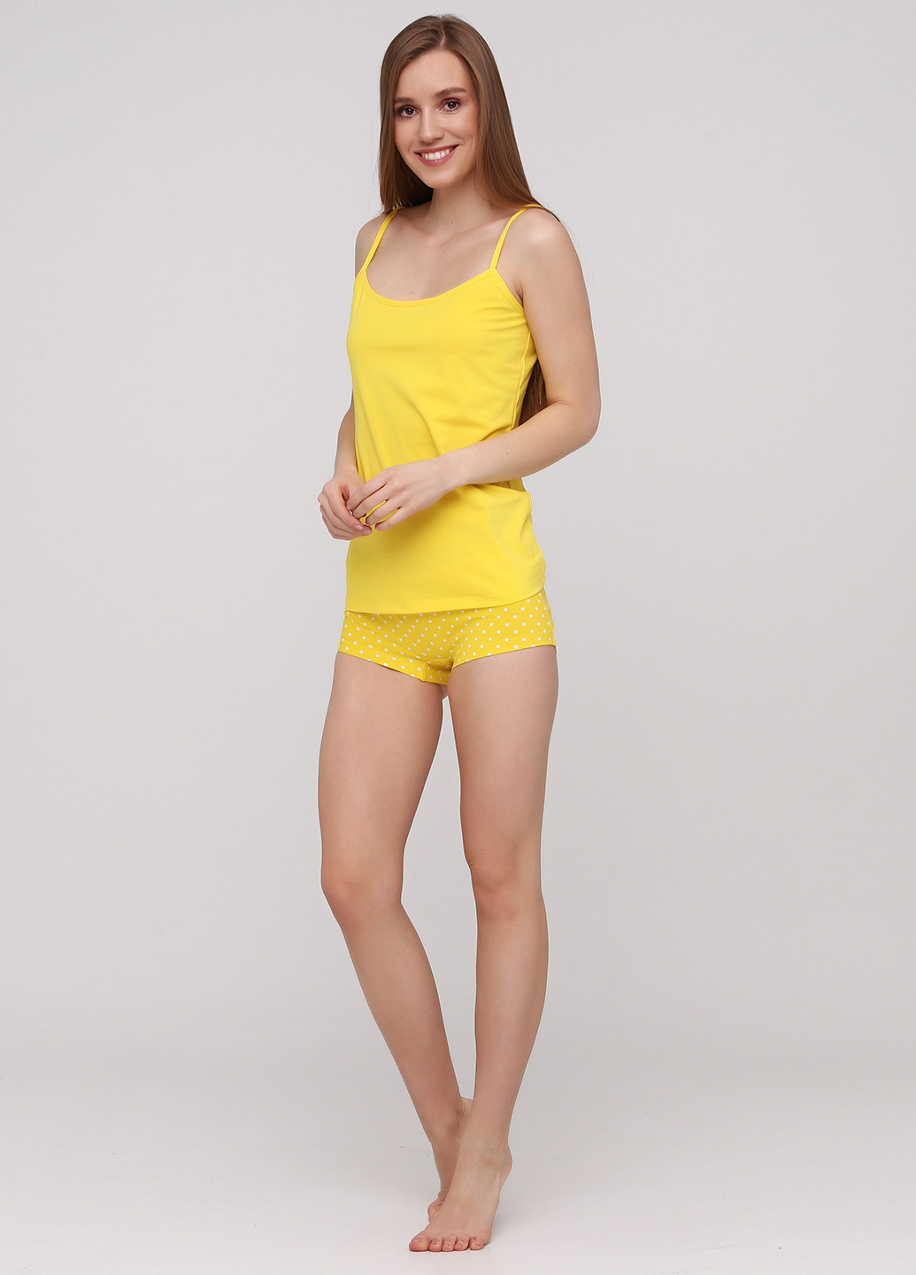 Желтая всесезон пижама (майка, шорты) майка + шорты Anabel Arto