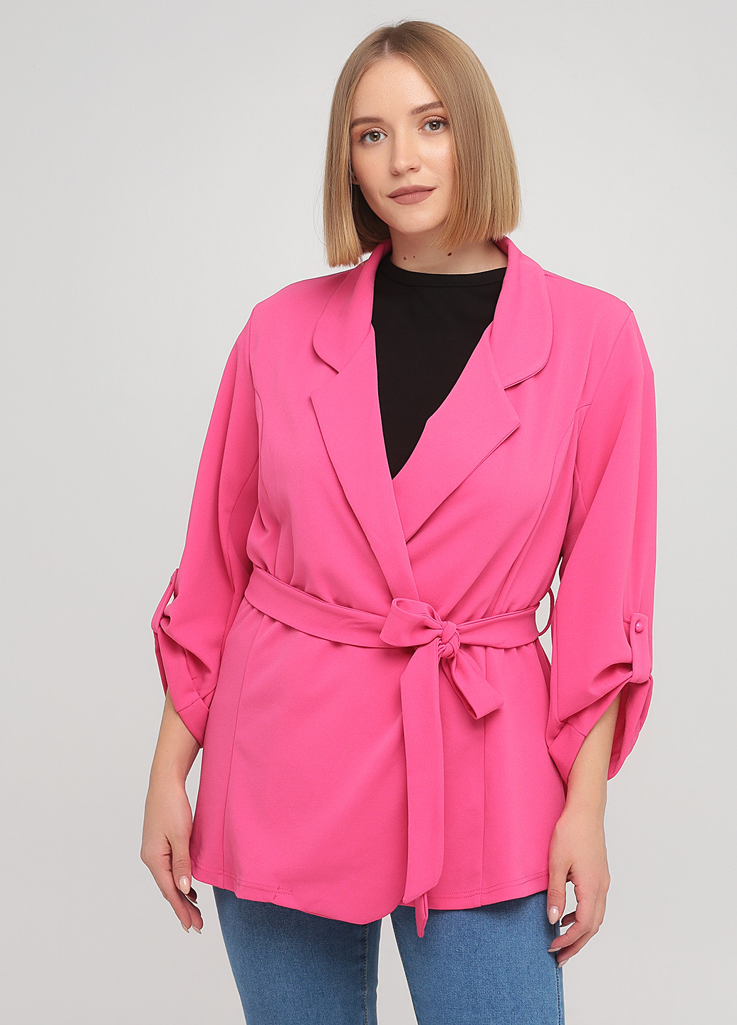 Розовый женский жакет New look. однотонный - демисезонный