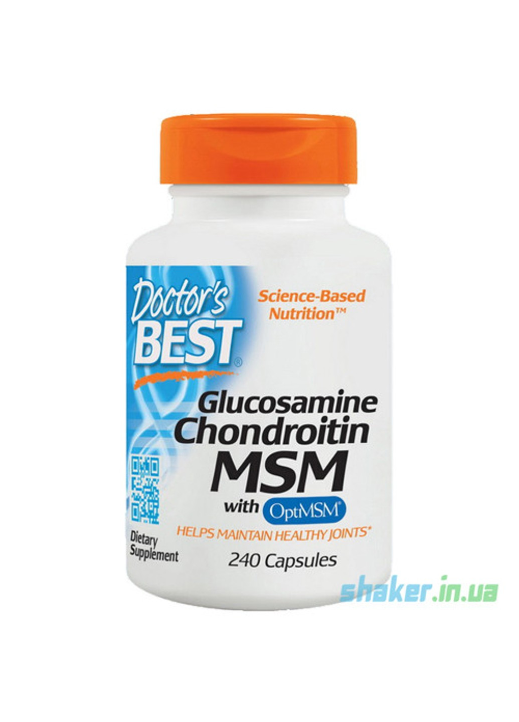 Глюкозамін хондроїтин МСМ Glucosamine Chondroitin MSM (240 капс) доктогр бест Doctor's Best (255408400)