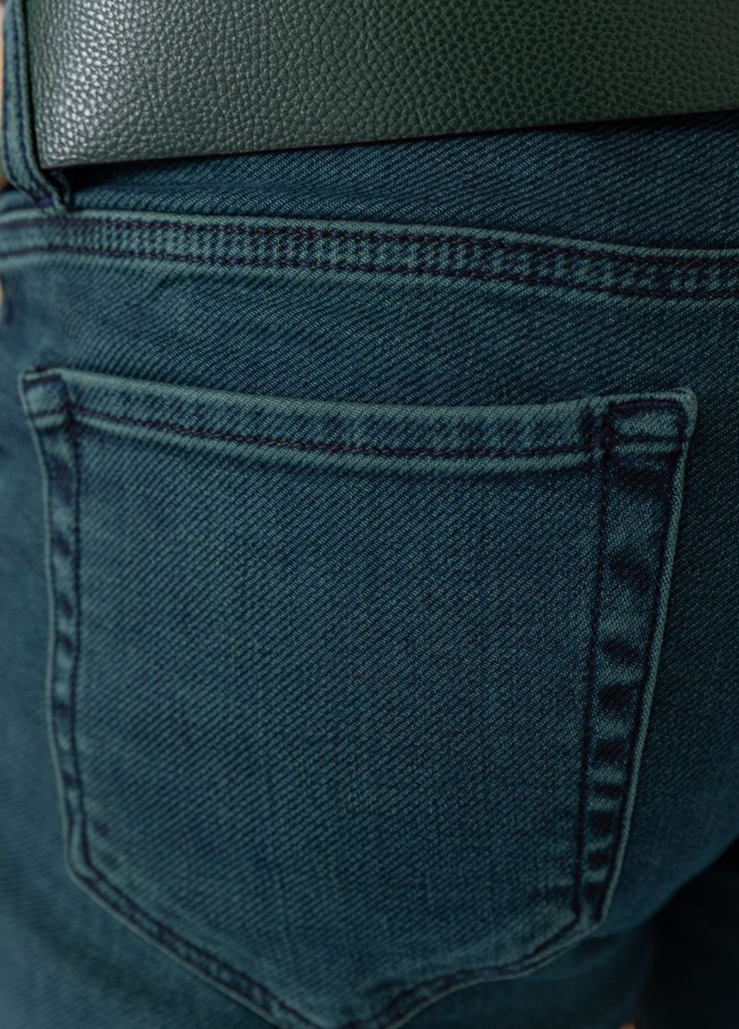 Темно-зеленые демисезонные прямые джинсы Ager