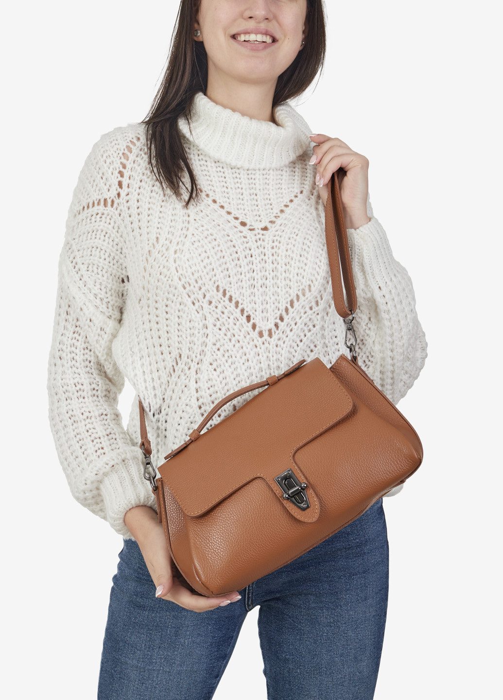 Сумка жіноча шкіряна тоут середня Tote Regina Notte (254967526)