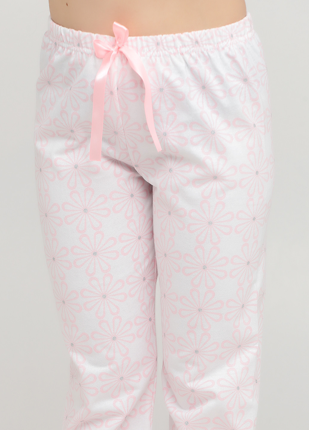 Светло-розовая всесезон пижама (лонгслив, брюки, маска) лонгслив + брюки Lucci