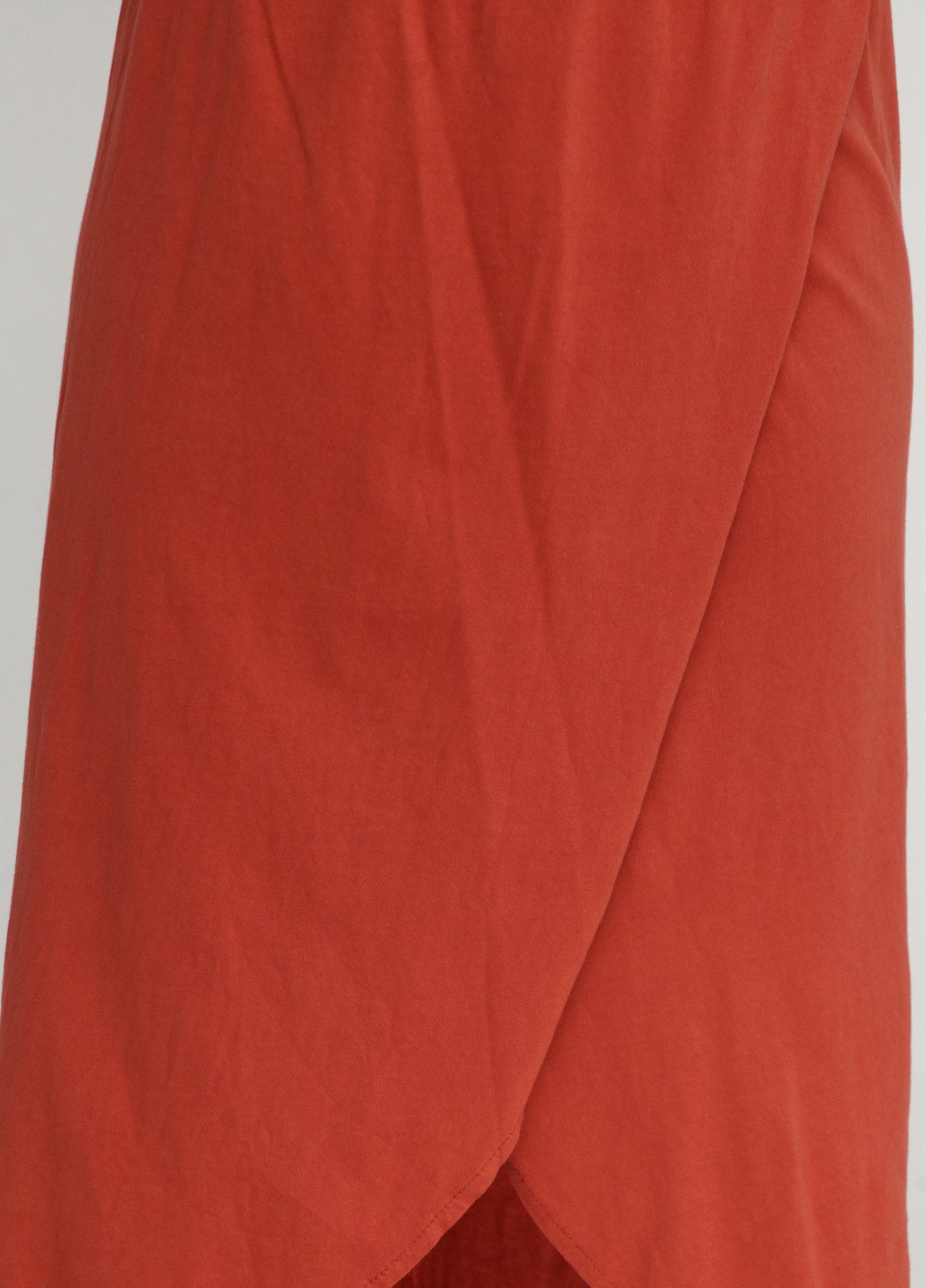 Терракотовая кэжуал однотонная юбка Wendy Trendy макси