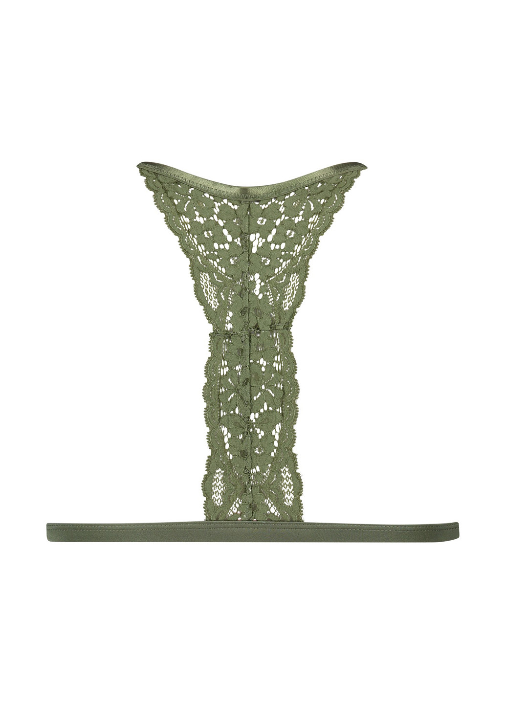 Зелений тріенджел бюстгальтер Hunkemoller без кісточок мереживо, поліамід