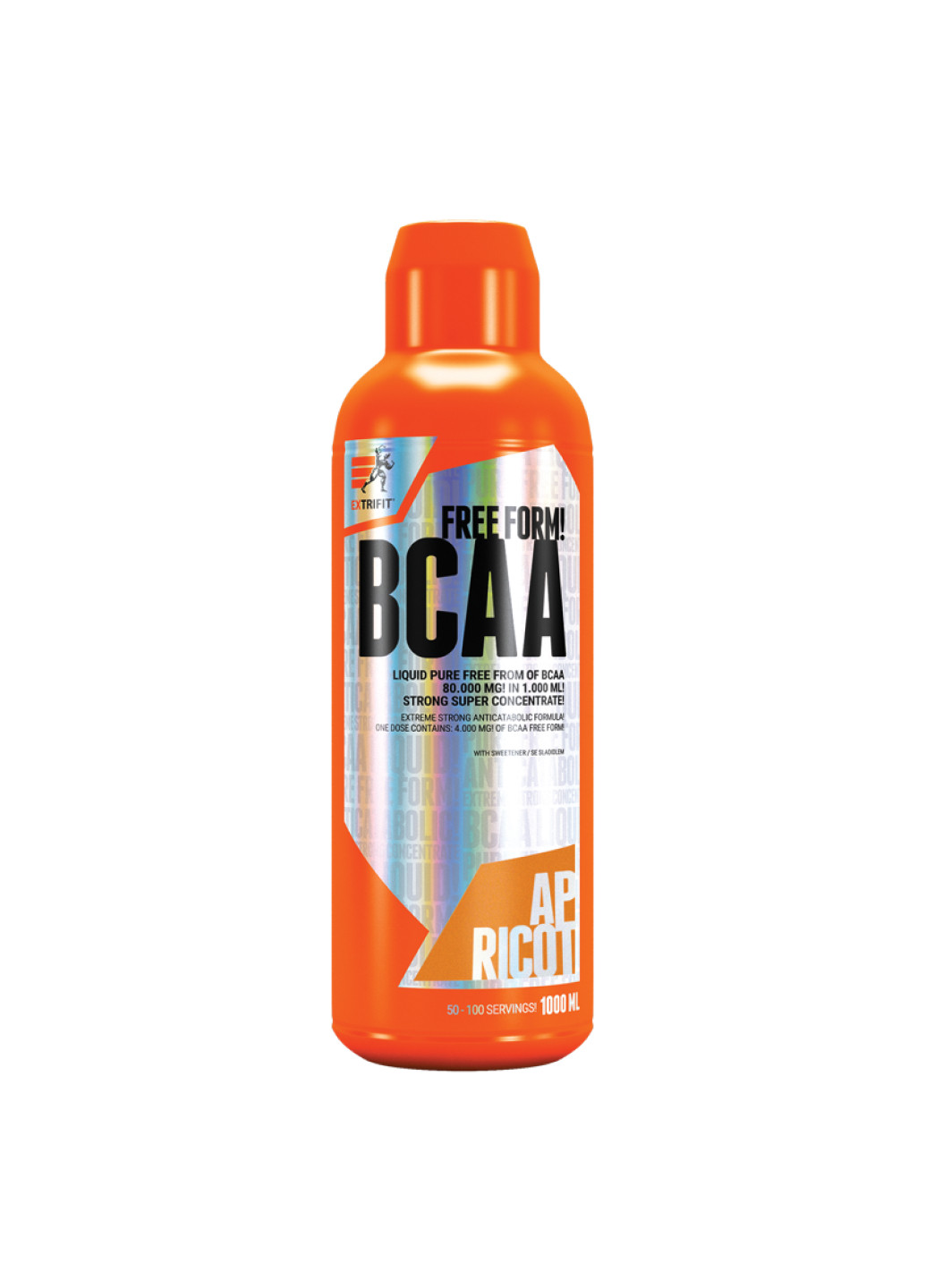 БЦАА для підвищення витривалості, енергії, сили BCAA 80.000 LIQUID - 1000ml Apricot Extrifit (253153372)