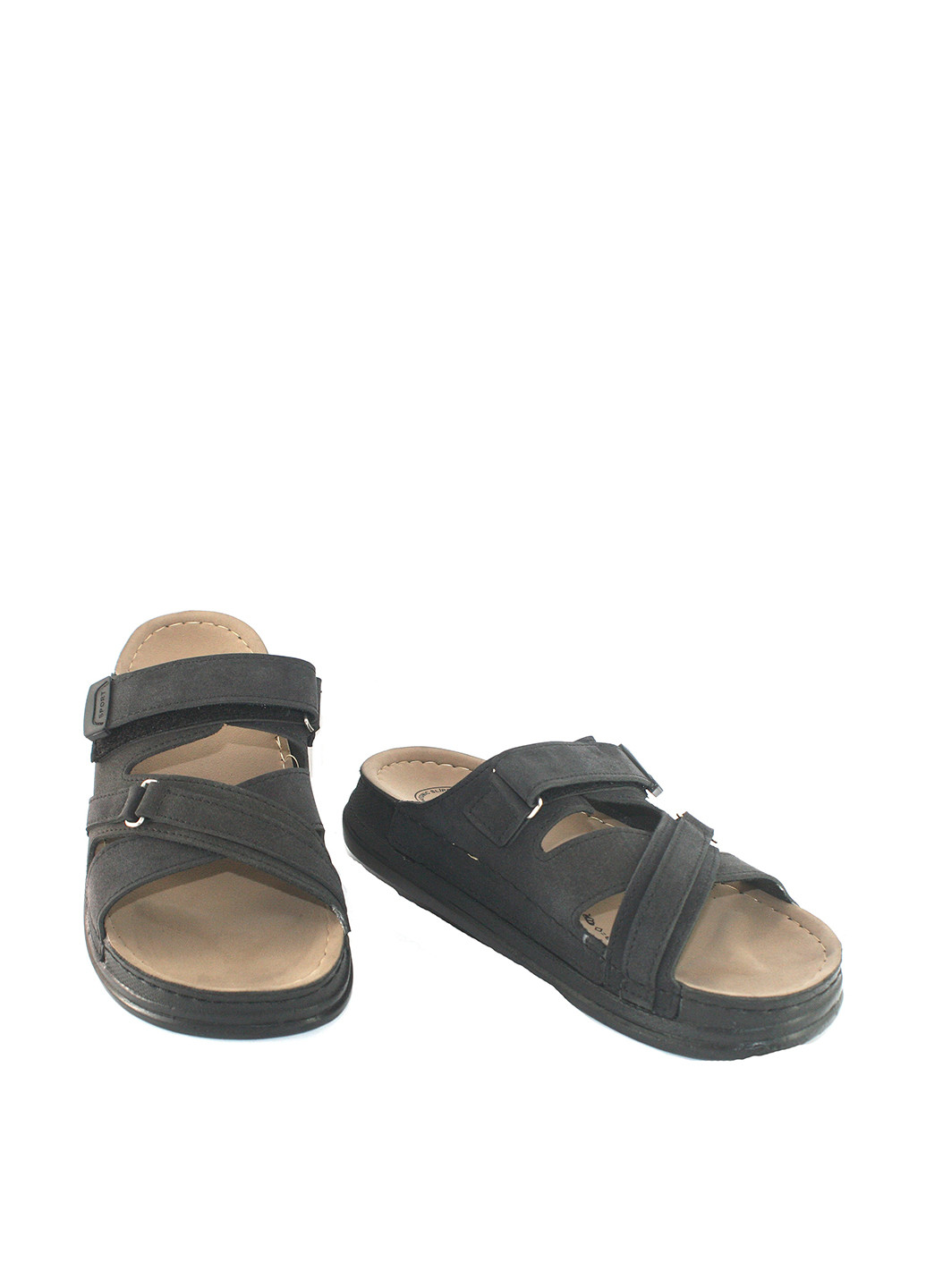 Черные кэжуал шлепанцы No Brand