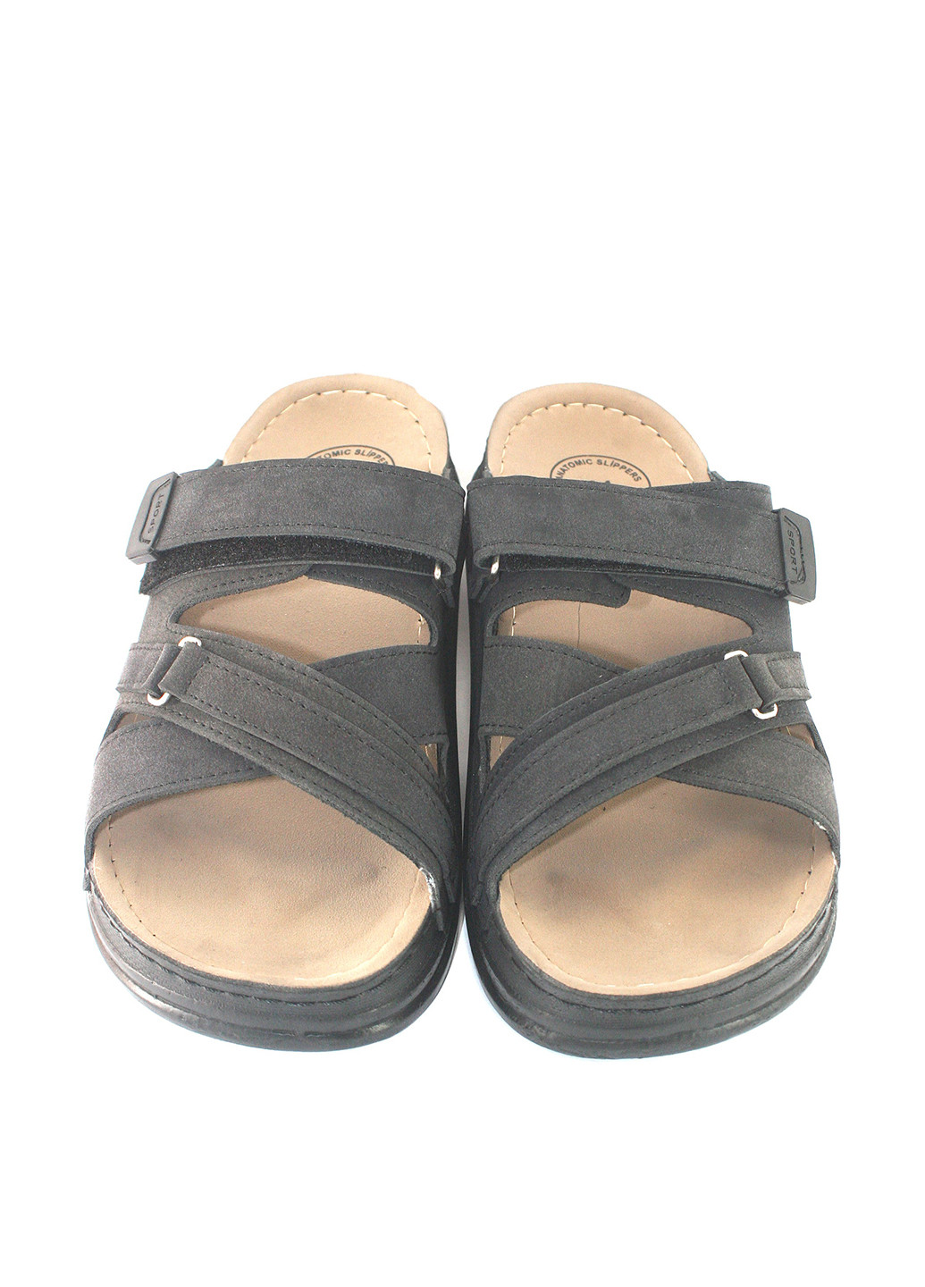 Черные кэжуал шлепанцы No Brand