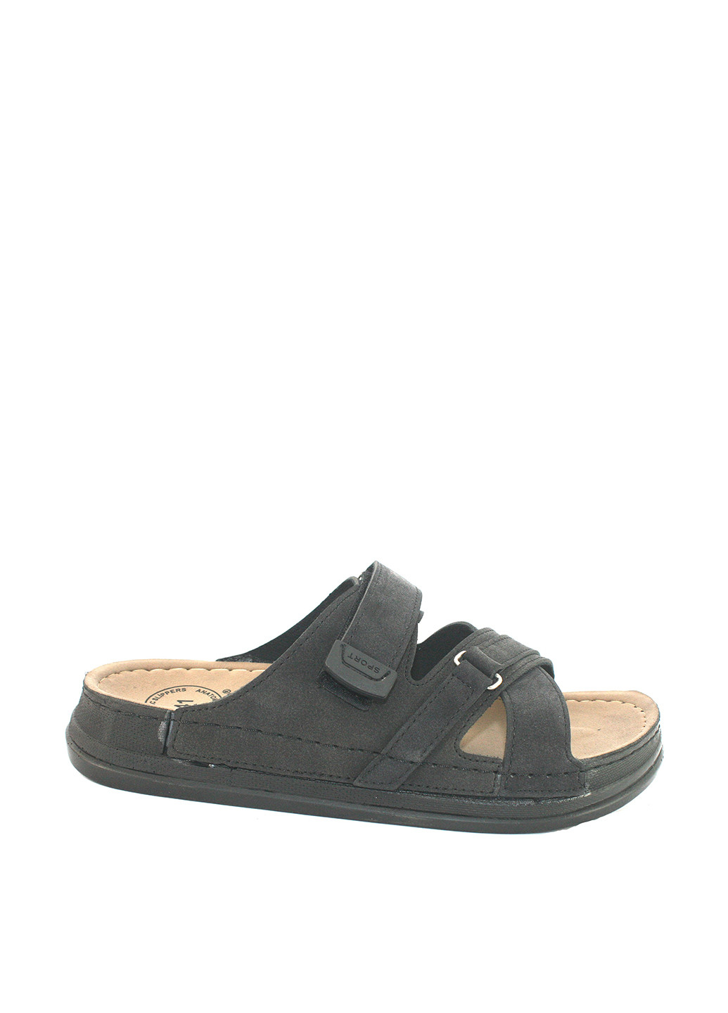 Черные кэжуал шлепанцы No Brand